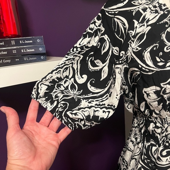 Ellen Tracy Puffy Sleeve Maxi Dress NWT - Picture 3 of 13